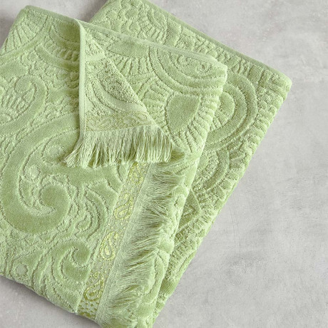 PROVANCE Эвкалипт Полотенце махровое, 100% хлопок, 70х130см, 450гр/м, зеленый