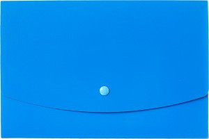 Папка короб Attache  А5 на кнопке, синяя 1044994