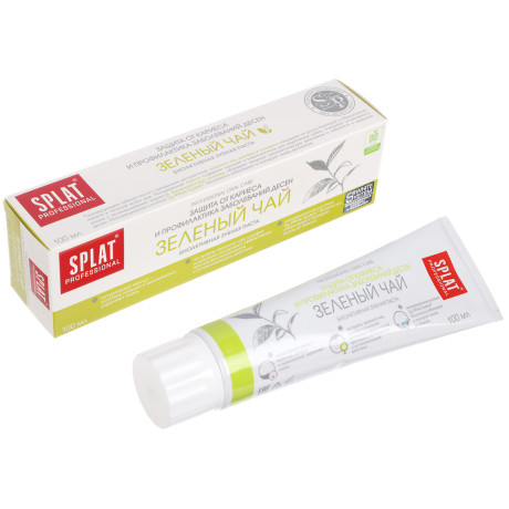 Зубная паста SPLAT Professional Зеленые чай, туба 100мл
