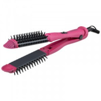 Стайлер (Щипцы) Energy EN-843 50Вт, макс t=210град, керам пластины, розовый 900276