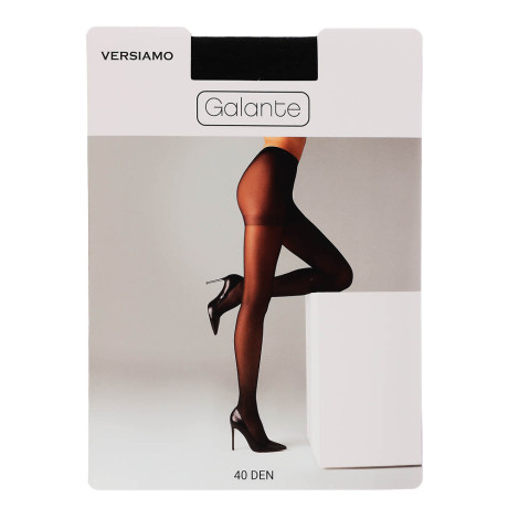 GALANTE Versiamo Колготки 40 DEN с шортиками, 85% полиамид, 15% эластан, размер 5, цвет черный