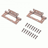 Петля накладная MCL 4*3*2 мм AC КОРОБКА 2мм ст.медь без врезки 2 шт (50)