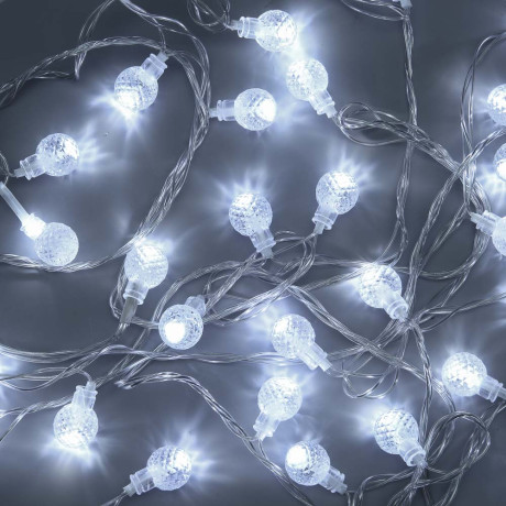 СНОУ БУМ Гирлянда эл. вьюн 5м, 28LED, белый, постоянное свечение, ПВХ прозрачный, 220В