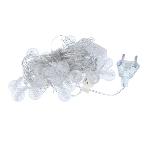 СНОУ БУМ Гирлянда эл. вьюн 5м, 28LED, белый, постоянное свечение, ПВХ прозрачный, 220В
