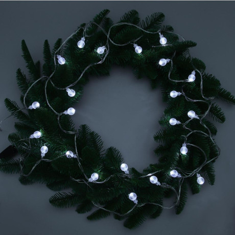 СНОУ БУМ Гирлянда эл. вьюн 5м, 28LED, белый, постоянное свечение, ПВХ прозрачный, 220В