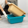 Таз пластмассовый прямоугольный 25 л, бежевый, Home Palisad
