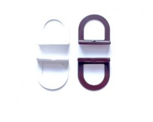 Ручка для москитной сетки металл. белая 2шт Скобис (1000,100,10!!!)