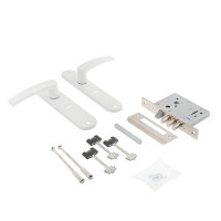 Замок врез ЗВ9-8/13.СП1.РФ61 с ручками (Белый, 3 ригеля 12мм, сувальдный) Рязань   \12