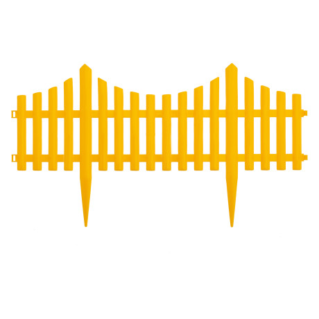 Забор декоративный "Гибкий", 24 х 300 см, желтый, Palisad
