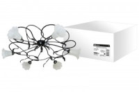 TDM люстра НПБ-23-03-6х40 «Ажур» черный с серебром 6х40Вт E14 SQ0370-0020