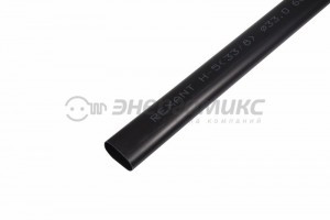 REXANT термоусадка трубка ТУТ клеевая  33,0/8,0мм (4:1) 1м  черная, (4!) 26-0033