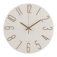 Часы настенные d=30см, корпус белый+золото &quot;Классика&quot;, арт.3010-002