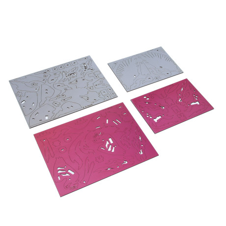 Конструктор голографический "Сказочные персонажи", дерево, 16х5х21 см, 6 видов