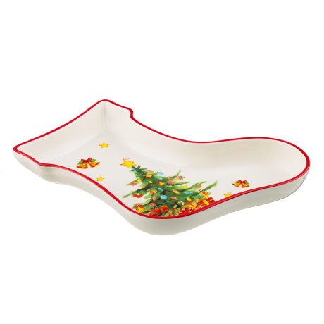 MILLIMI Лесная сказка Блюдо в форме сапожка, 25,5х19,5х3,5см, керамика