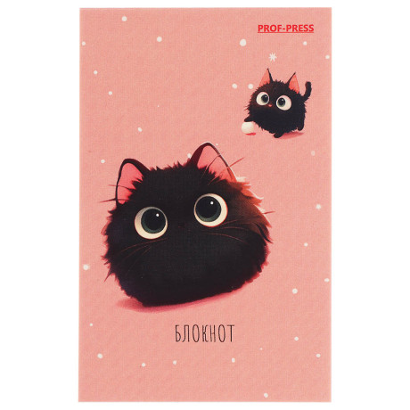 Блокнот А7, 48л, офсет, обложка картон, склейка, в ассортименте
