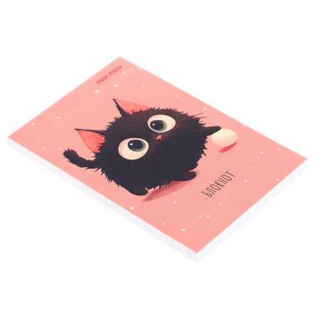 Блокнот А7, 48л, офсет, обложка картон, склейка, в ассортименте