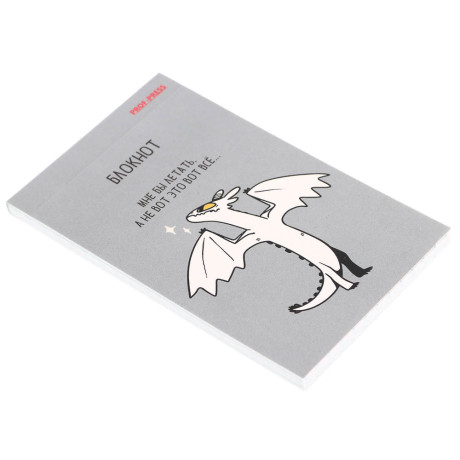 Блокнот А7, 48л, офсет, обложка картон, склейка, в ассортименте