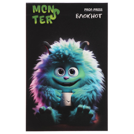 Блокнот А7, 48л, офсет, обложка картон, склейка, в ассортименте