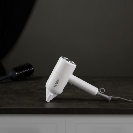 LEBEN Фен для волос, 2000 Вт, 3 режима обдува, 220-240В, белый