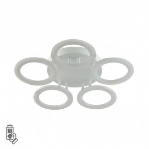 LUMION 8027/55CL LEDIO LN25 бел/акрил люстра св/*д управл. LED 55W 2K-4K-6K 220V пульт ДУ KALIFA