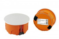 TDM распаечная коробка СУ D80х40мм, крышка, пл. лапки, IP20, инд. штрихкод (175!) SQ1403-1925