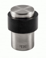 Ограничитель дверной РЕНЦ напольный, никель матовый черный  INDS 34 SN/Black