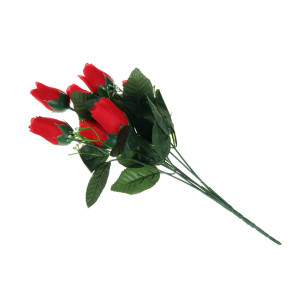 LADECOR Букет искусственных цветов в виде бутонов роз с гипсофилами, 6 цветов
