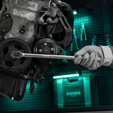 Набор торцевых головок с трещоткой 1/2", 24 предмета Stels