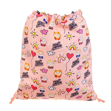 BY Русские Супергерои Мешок для обуви, 39х47см, сверхплотный п/э, 2-сторонняя печать, "Кавай"