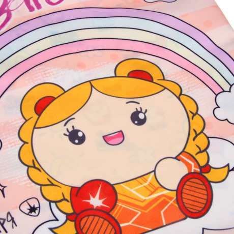 BY Русские Супергерои Мешок для обуви, 39х47см, сверхплотный п/э, 2-сторонняя печать, "Кавай"