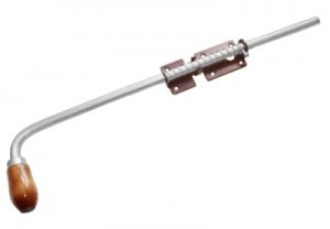 Засов Домарт с пружиной 600мм медь антик d-16мм5)