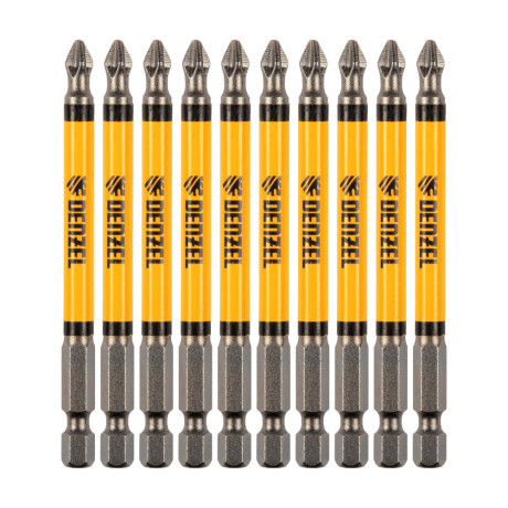 Бита PH2х90, сталь S2, цилиндр., 10 шт. Е 6,3 Denzel