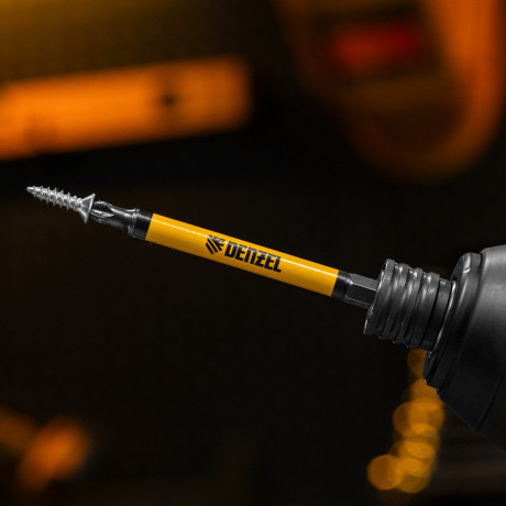 Бита PH2х90, сталь S2, цилиндр., 10 шт. Е 6,3 Denzel