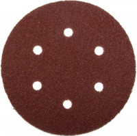 Круг шлифовальный ЗУБР &quot;МАСТЕР&quot; универс, абразив бумага на велкро основе, 6 отверст, Р40, 150мм,5шт