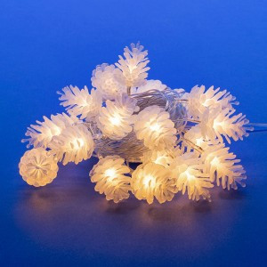 Гирлянда-нить ULD-S0280-020/DTA PINE CONES "Шишки" 20LED теплый белый, 2,8м, 8реж. IP20, 2W Uniel