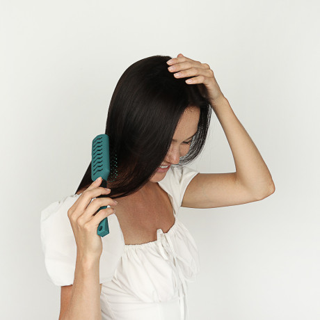 ЮНИLOOK Расческа массажная Грани, пластик, 23.5х4,2см, 4 цвета