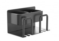 DIADONNA Оргонайзер для зубных щеток и пасты, авиаль, серый графит, D8808QH