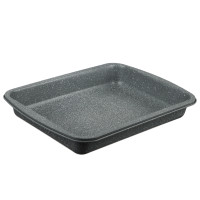 SATOSHI Буко Противень глубокий, 40х29х6см, угл.сталь, антипригарное покрытие "Мрамор"