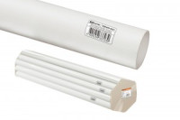 TDM труба гладкая ПВХ d 16 104м жесткая, белая (цена за 1м, длина 2 м) инд. штр. (104!) SQ0404-0031