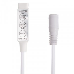 Котроллер Neon-Night LED мини с разьемом 5,5х2,1 мм 72/144 W, 3 кнопки, 12 V/24 V, 143-106