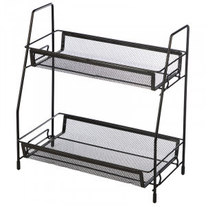 Этажерка настольная двухуровневая L’ordine Nero, 31,5*17*33см, 107588 Mallony