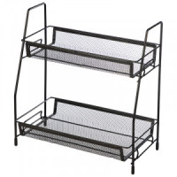 Этажерка настольная двухуровневая L’ordine Nero, 31,5*17*33см, 107588 Mallony