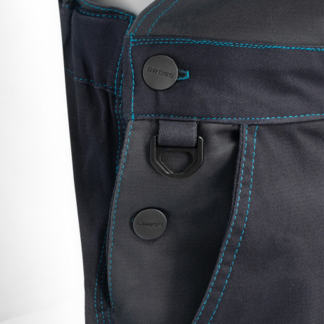 Полукомбинезон профессиональный рабочий, 97% хлопок 3% спандекс, M Gross