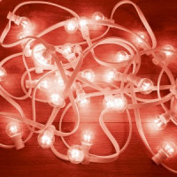 "Гирлянда ул.Galaxy Bulb String/"Белт Лайт" 6LED*25(d=45)красн. 10м, IP65 бел.кауч 331-302 Neon Nigh