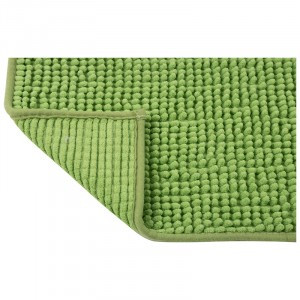 Коврик для ванной комнаты 40х60см,текстиль(п/э)/ПВХ,Basic зеленый,102417/Рыжий Кот