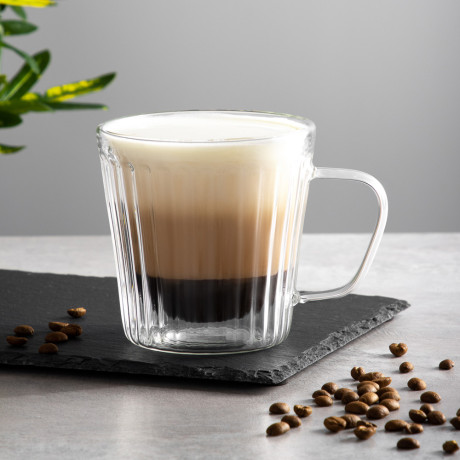 SATOSHI Кружка с двойными стенками, 350мл, стекло