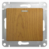 Systeme Electric GLOSSA мех. выкл.(перекл. проходн) СУ 1 кл. темный дуб(пл.осн, инд.) GSL000563(2!)