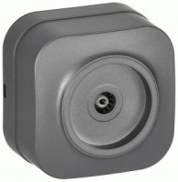 IEK GLORY роз. ОУ 1 мест. TV РТВ20-ХСм сталь мат. EAH10-K46M