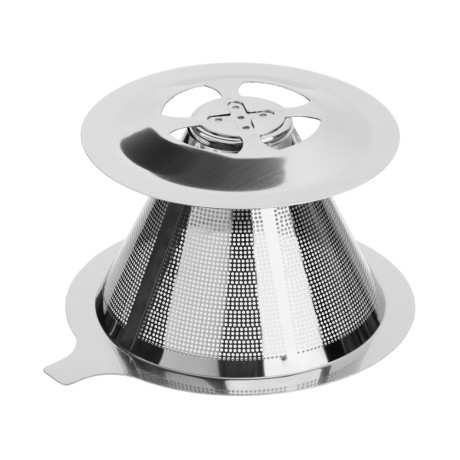 Воронка для кофе 12х8,5х6см, диаметр нижней части 9см, нерж.сталь