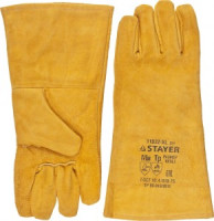 Термостойкие краги STAYER &quot;PROFI&quot; с подкладкой, для сварки и тяжелых механических работ, с подкладко